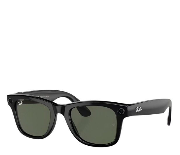 META Ray-Ban Wayfarer - Smart Glasses (Shiny Black/Green) 8056597988377 / meta - 1322491 - zdjęcie
